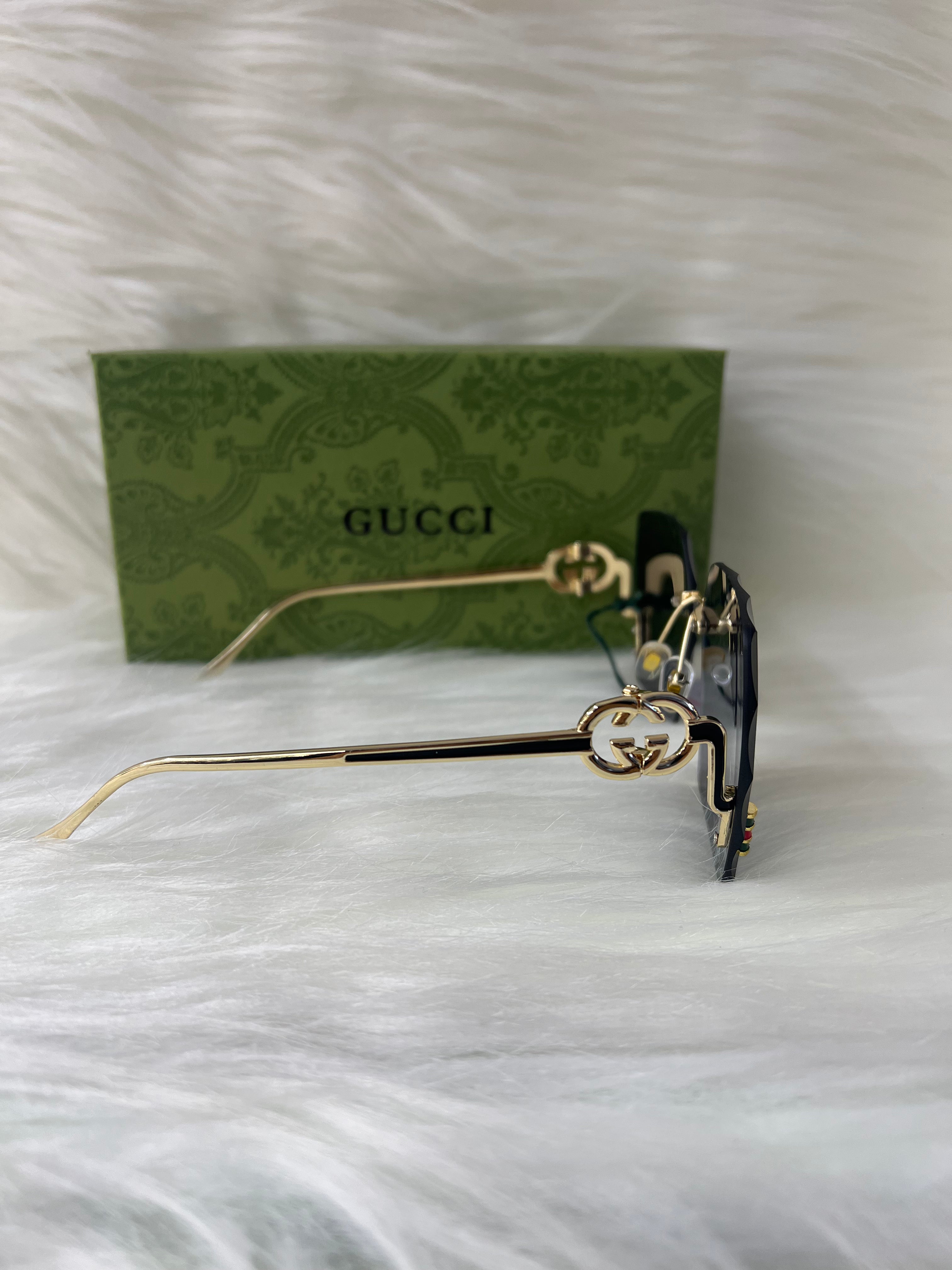 GUCCI SHADE/SUNGLASSES TBS-E6 BLUE