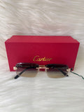 CARTIER SHADE/SUNGLASSES TBS-E5 BROWN