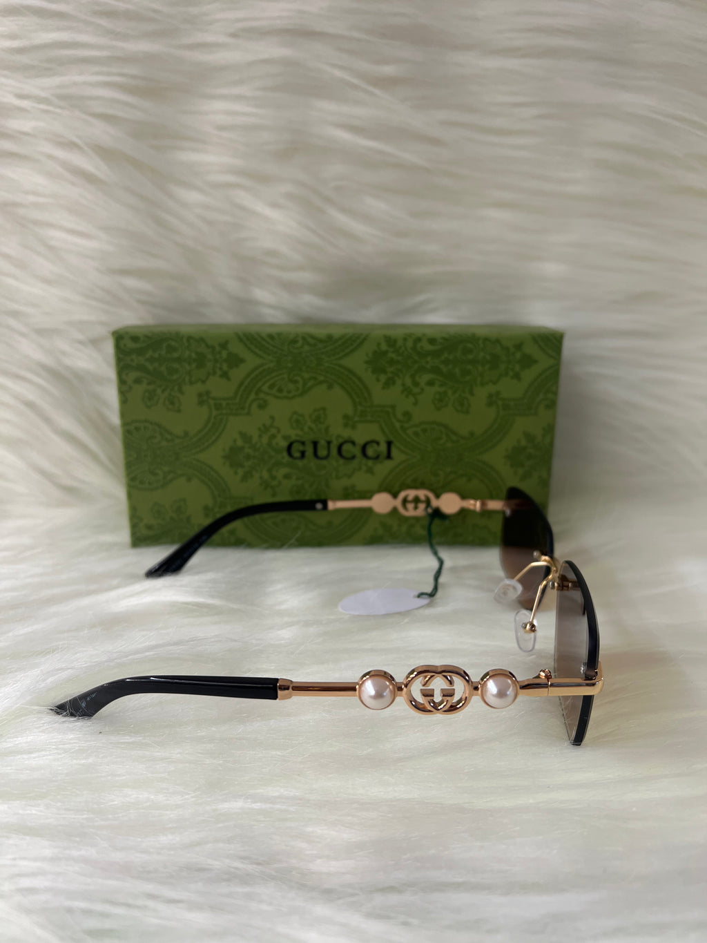 GUCCI SHADE/SUNGLASSES TBS-E4 BROWN