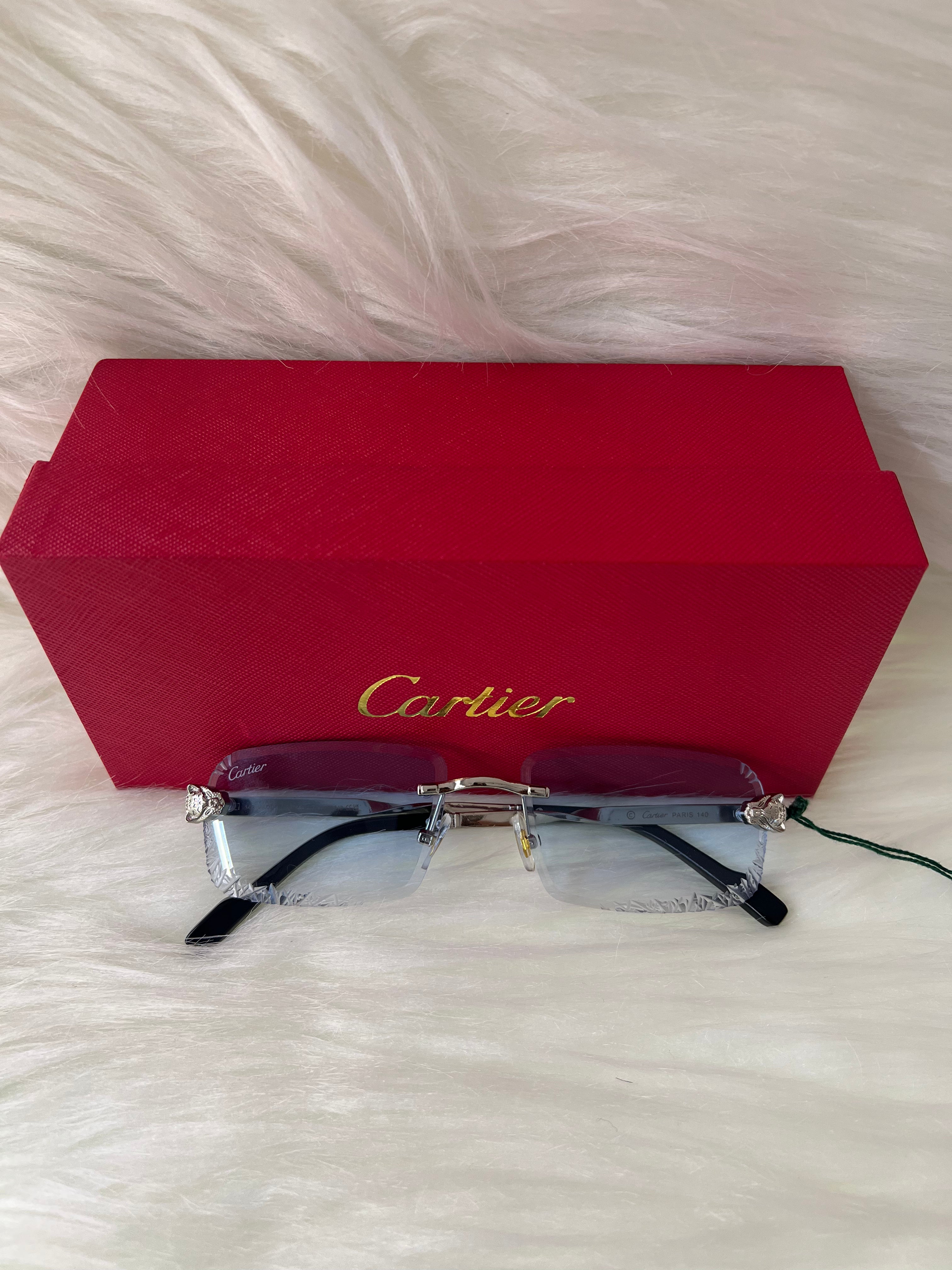 CARTIER SHADE/SUNGLASSES TBS-E3 BLUE
