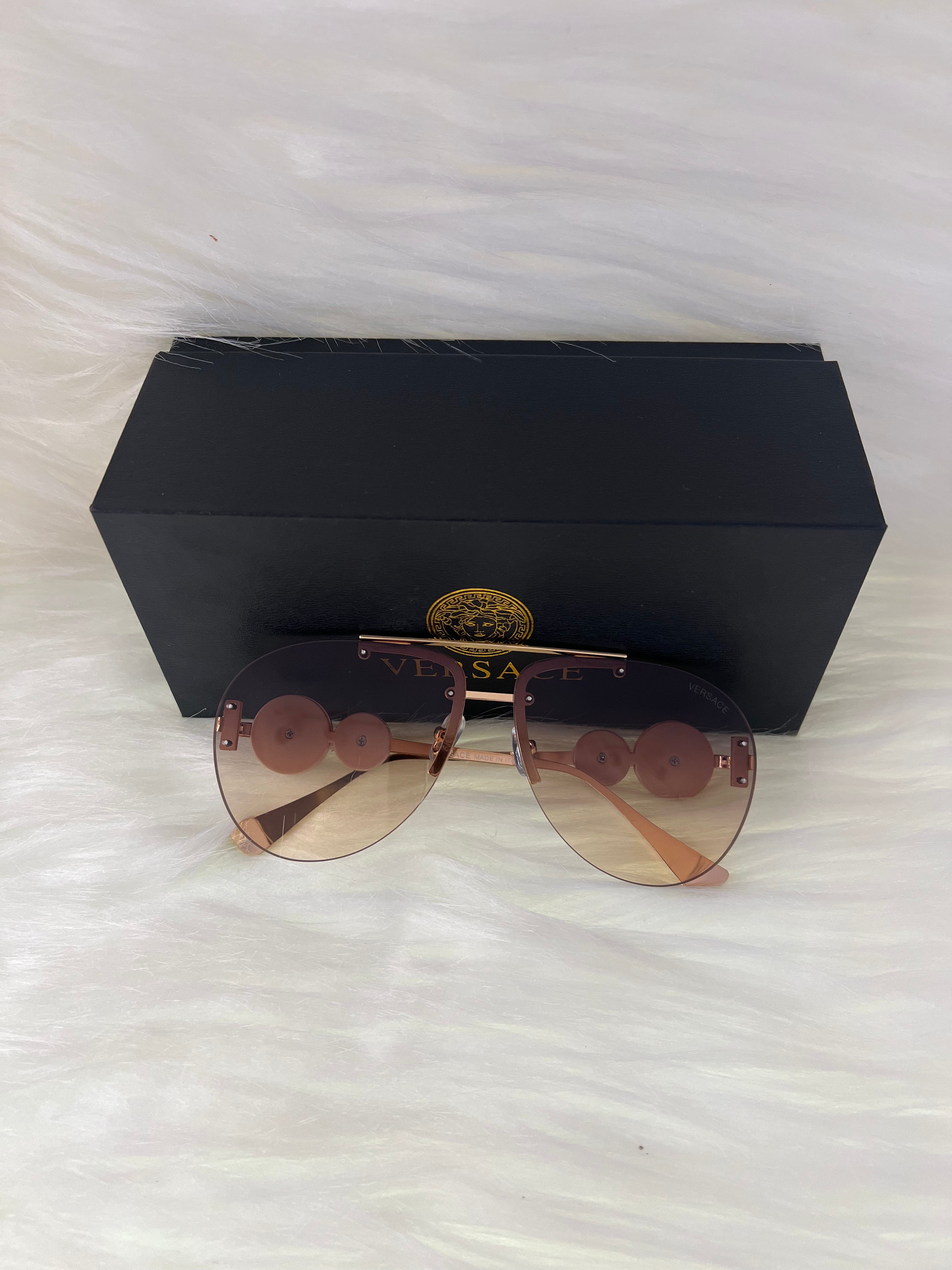 VERSACE SHADE/SUNGLASSES TBS-E25 BROWN