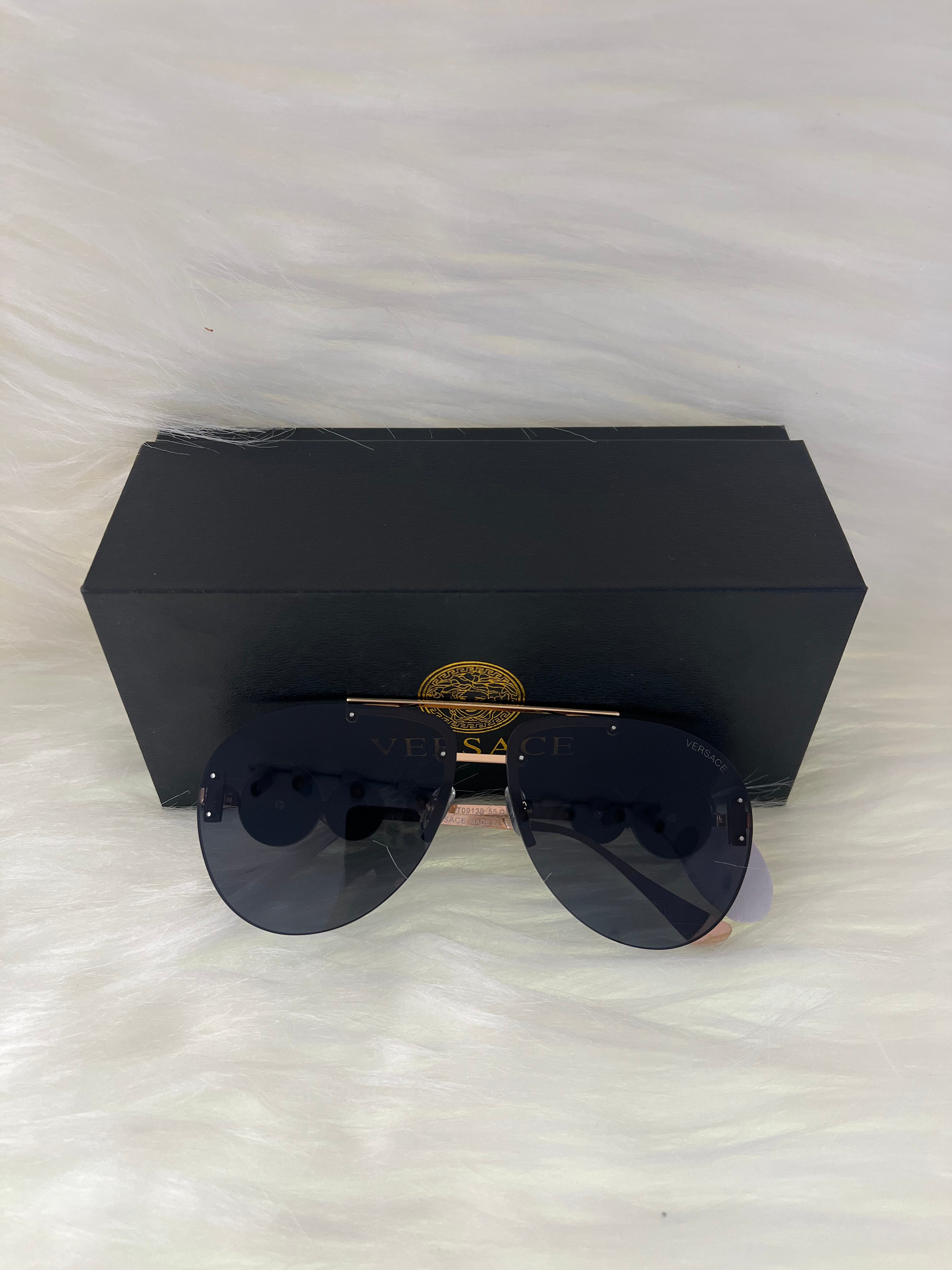 VERSACE SHADE/SUNGLASSES TBS-E26 BLACK