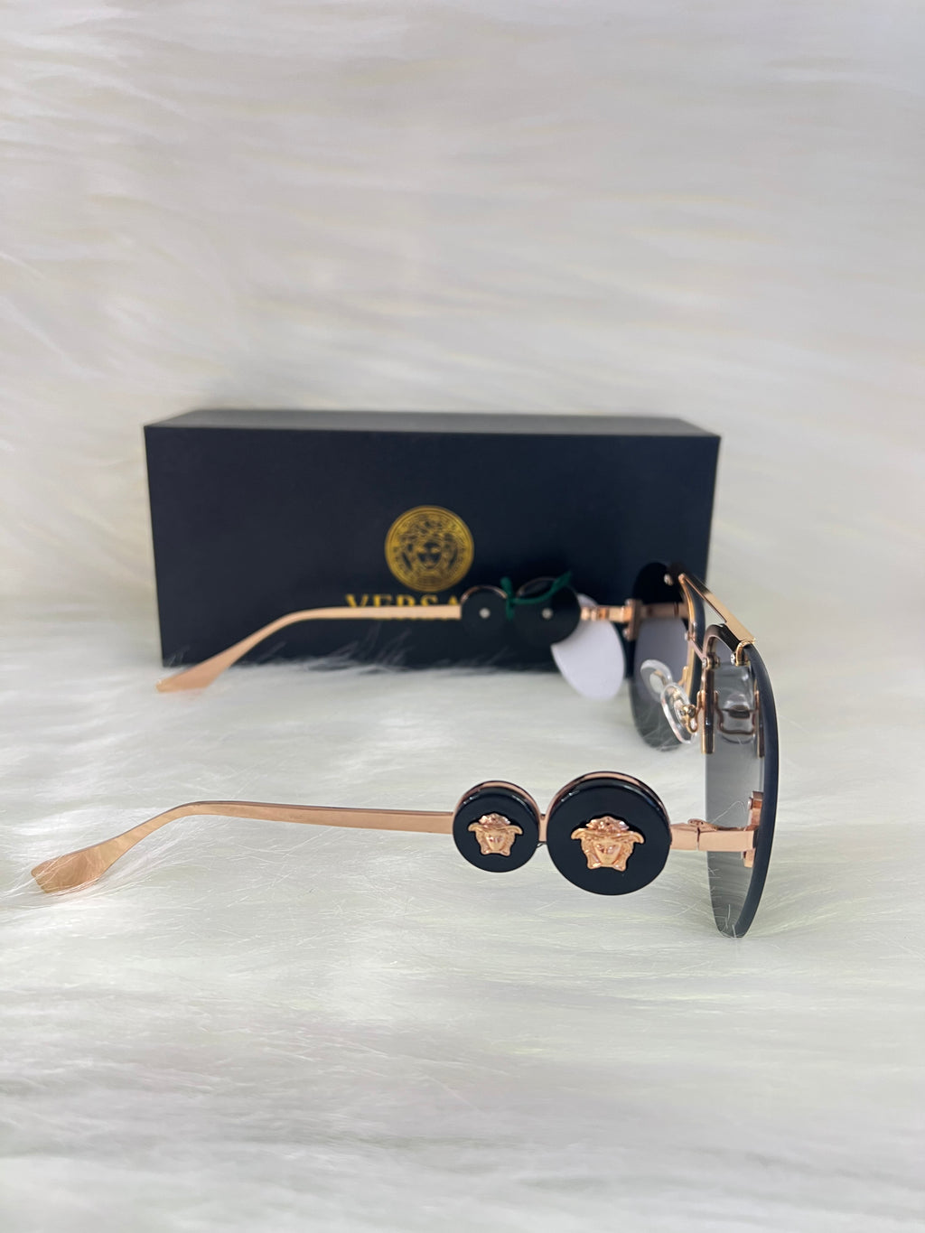 VERSACE SHADE/SUNGLASSES TBS-E26 BLACK