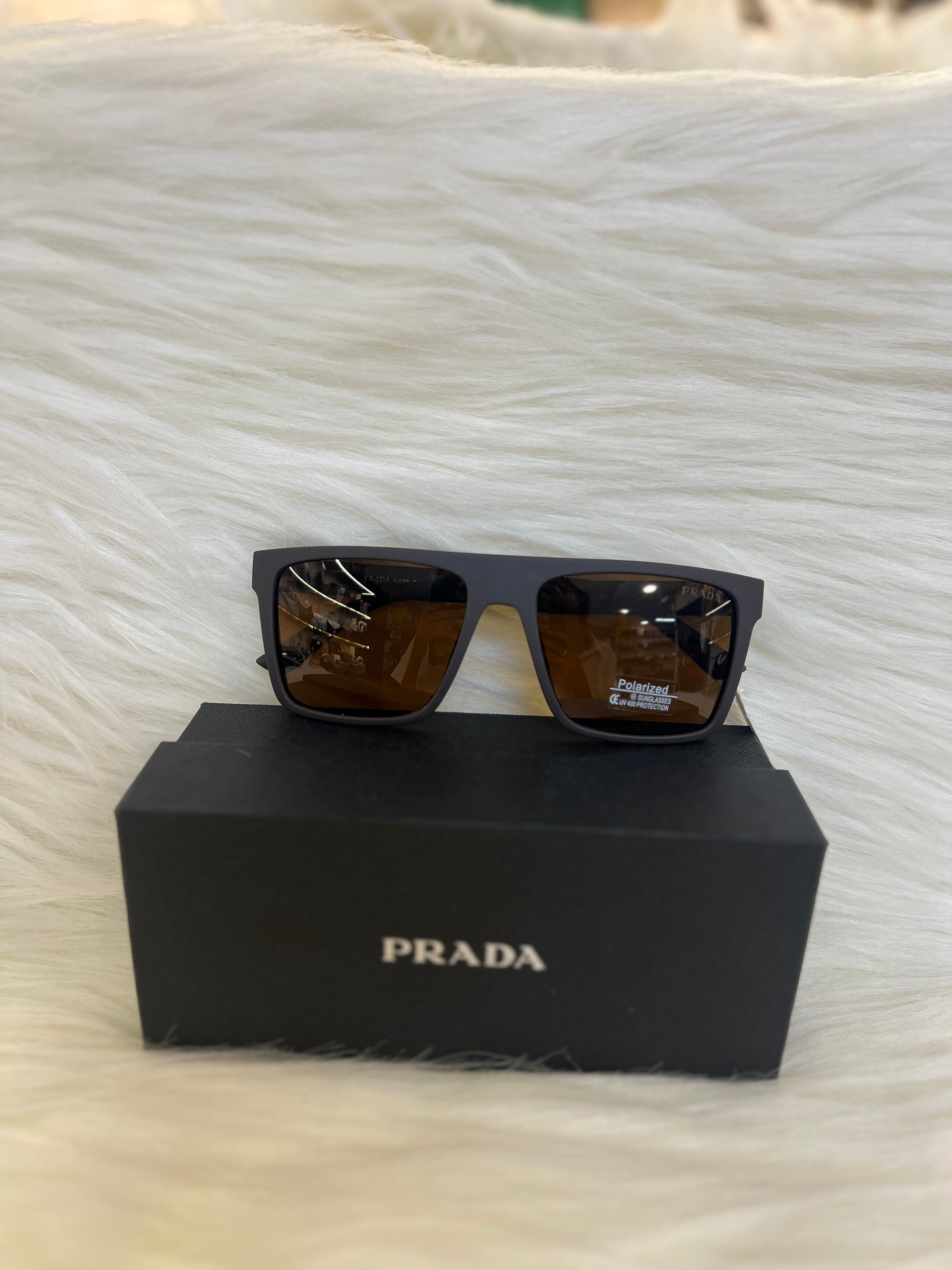 PRADA SHADE/SUNGLASSES TBS-E43 BROWN