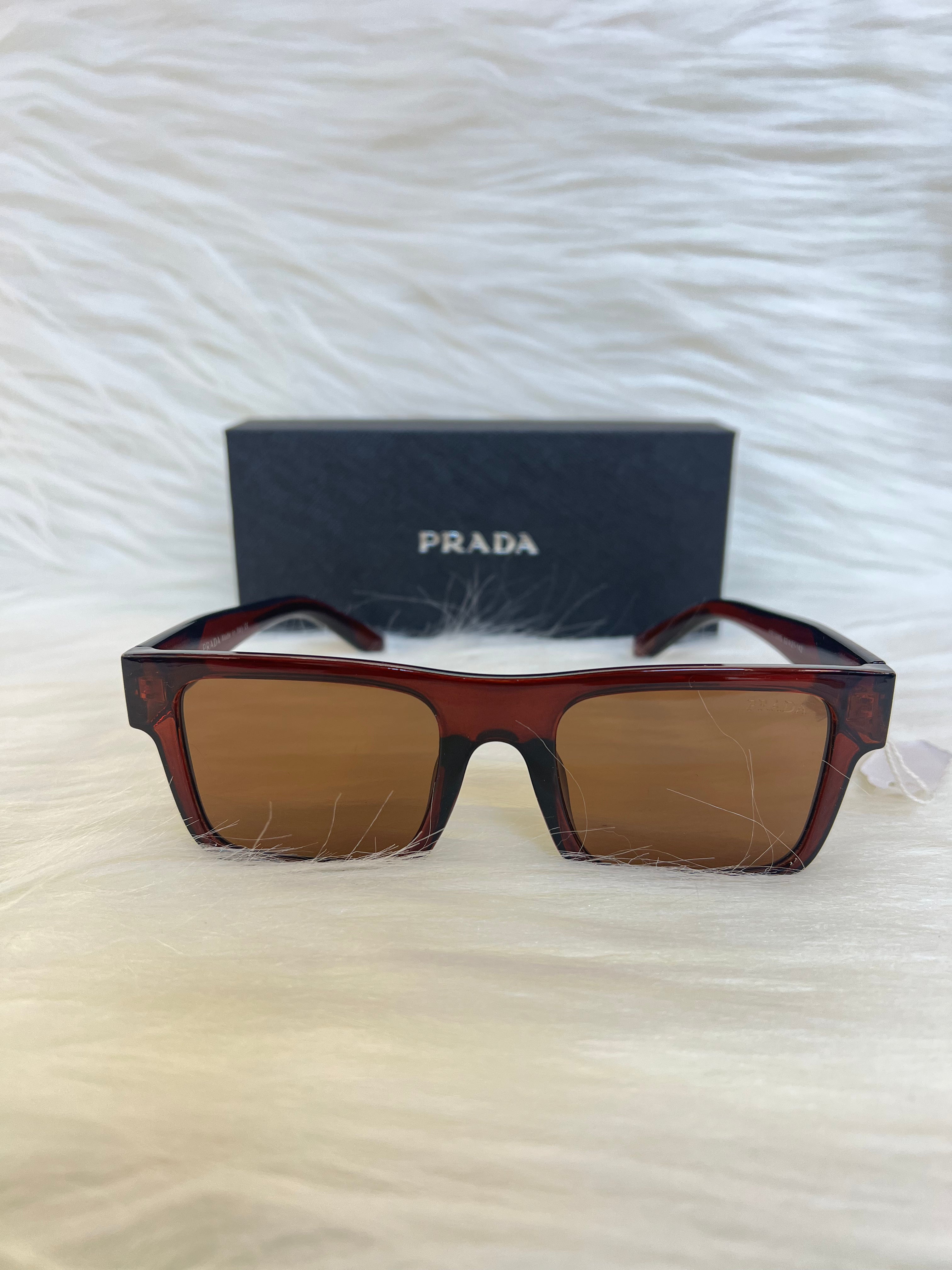 PRADA SHADE/SUNGLASSES TBS-E41 BROWN