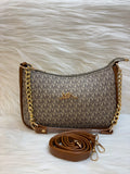 ECONMICAL SLING BAG TBS-NB-MKMOONHALFCHAINHALFLEATHER-1 (WITHOUT BOX )