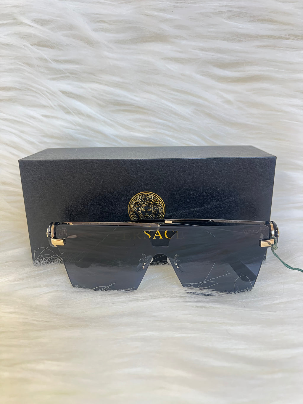 VERSACE SHADE/SUNGLSSSES TBS-E49 BLACK