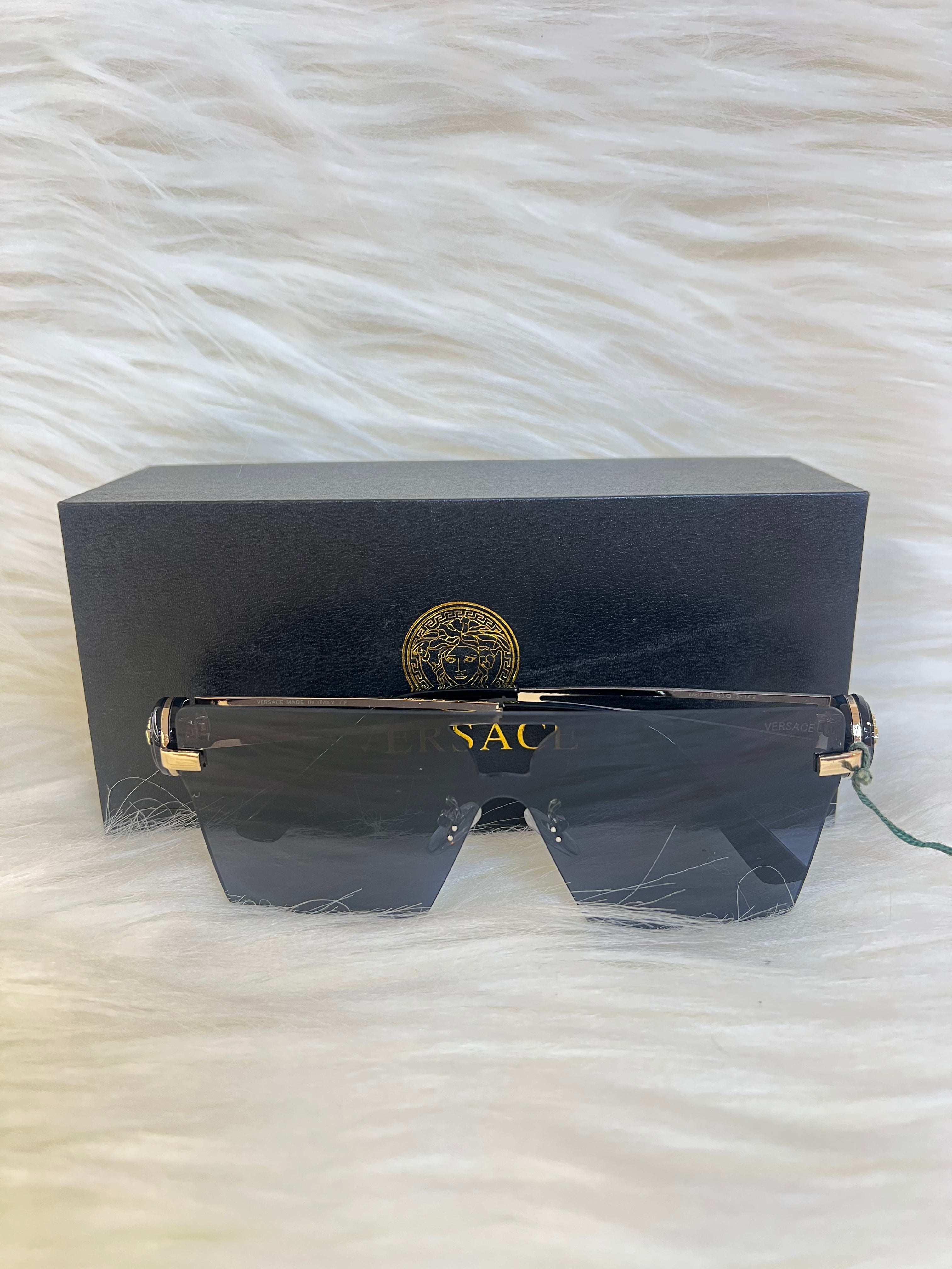 VERSACE SHADE/SUNGLSSSES TBS-E49 BLACK