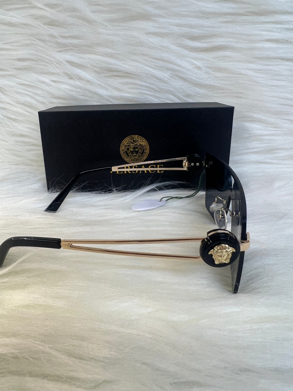 VERSACE SHADE/SUNGLSSSES TBS-E49 BLACK