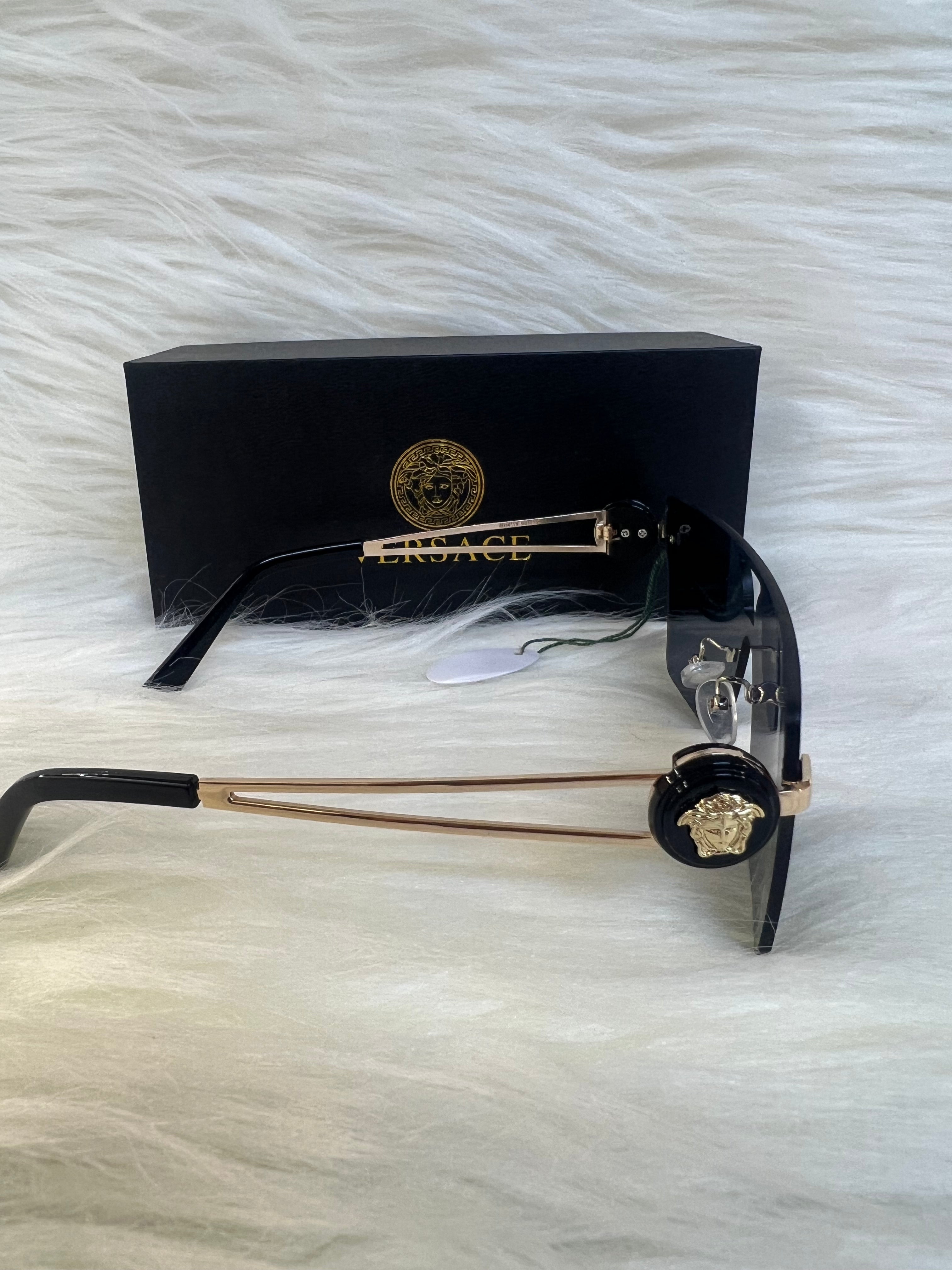 VERSACE SHADE/SUNGLSSSES TBS-E49 BLACK