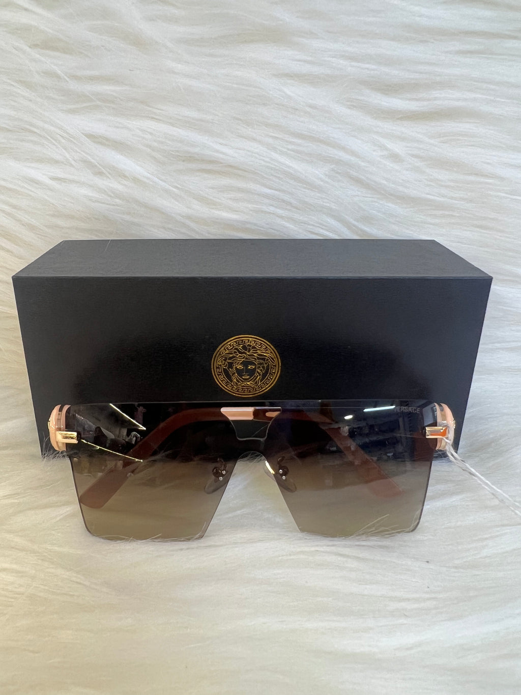 VERSACE SHADE/SUNGLASSES TBS-E50 BROWN