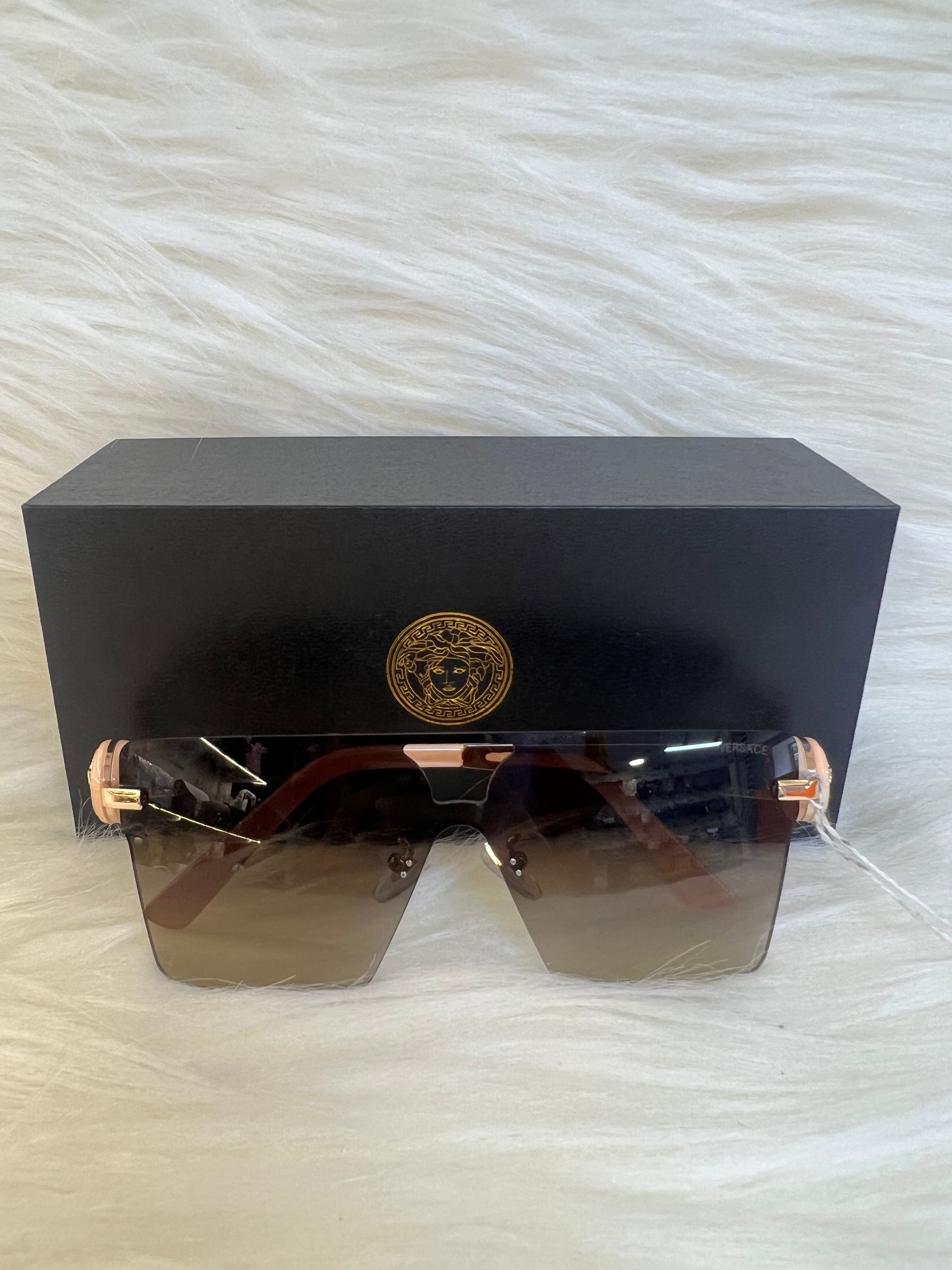 VERSACE SHADE/SUNGLASSES TBS-E50 BROWN