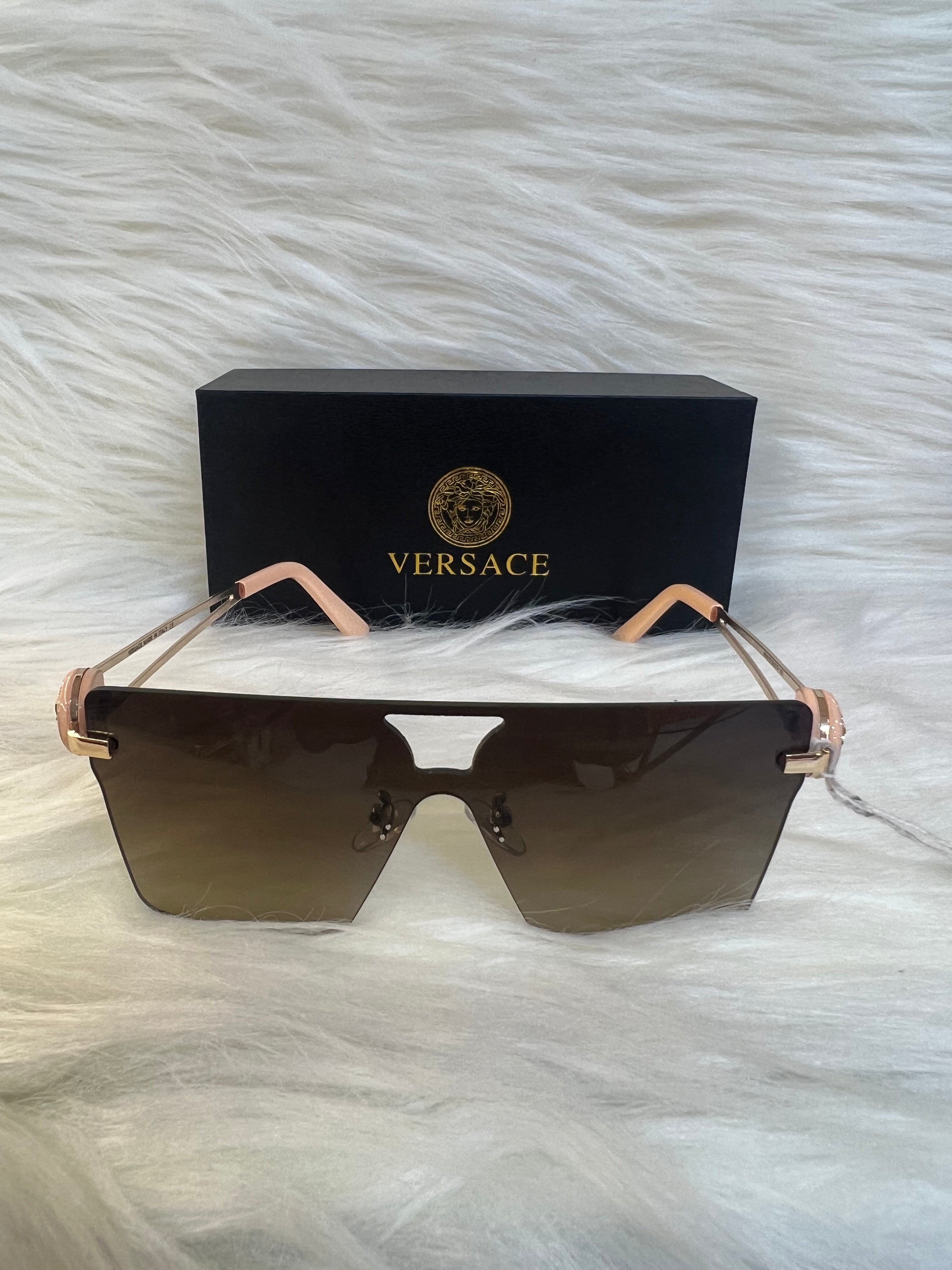 VERSACE SHADE/SUNGLASSES TBS-E50 BROWN
