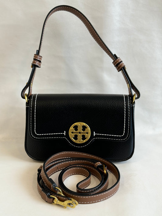 TORY BURCH BLACK PARKER SHOULDER CUM SLING BAG PREMIUM QUALITY ( WITH BOX )