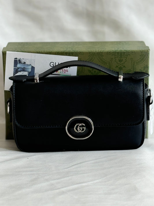 GUCCI GG BLACK PETITE MINI SHOULDER BAG ( WITH BOX )