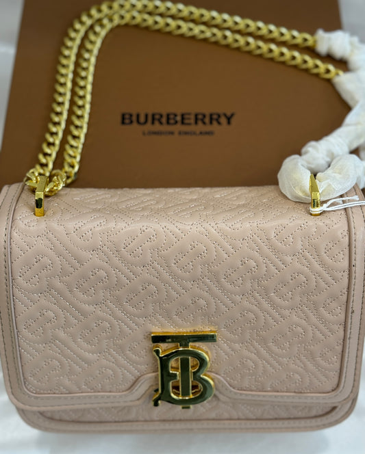 BURBERRY BEIGE  SLING BAG ( WITH BOX )