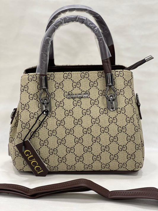 GUCCI BROWN CASUAL BAG ( SMALL HAND BAG )