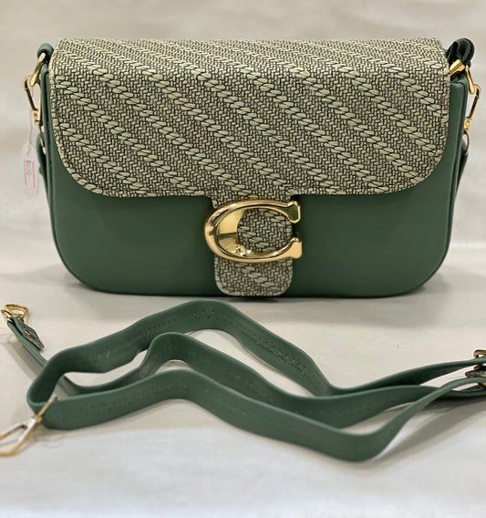 COACH GREEN CASUAL BAG ( SLING BAG )