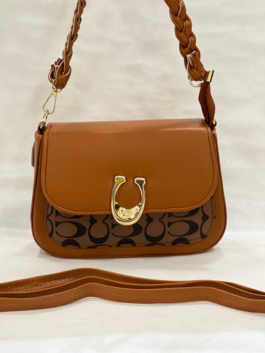 COACH BROWN CAUSAL BAG ( SLING BAG )