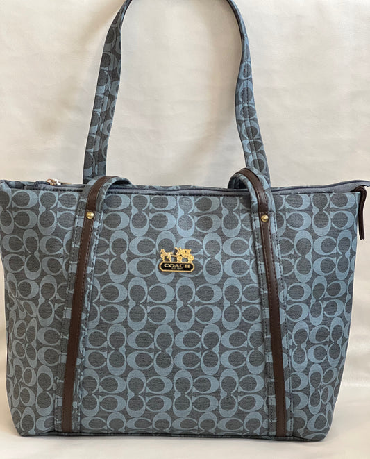 COACH BLUE CASUAL BAG ( SHOULDER BAG )