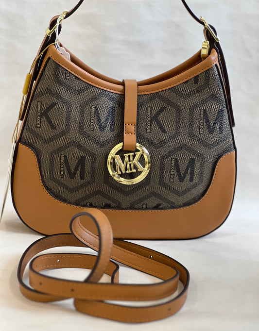 MK ( CASUAL BAG ) BROWN COLOR ( SHOULDER BAG )