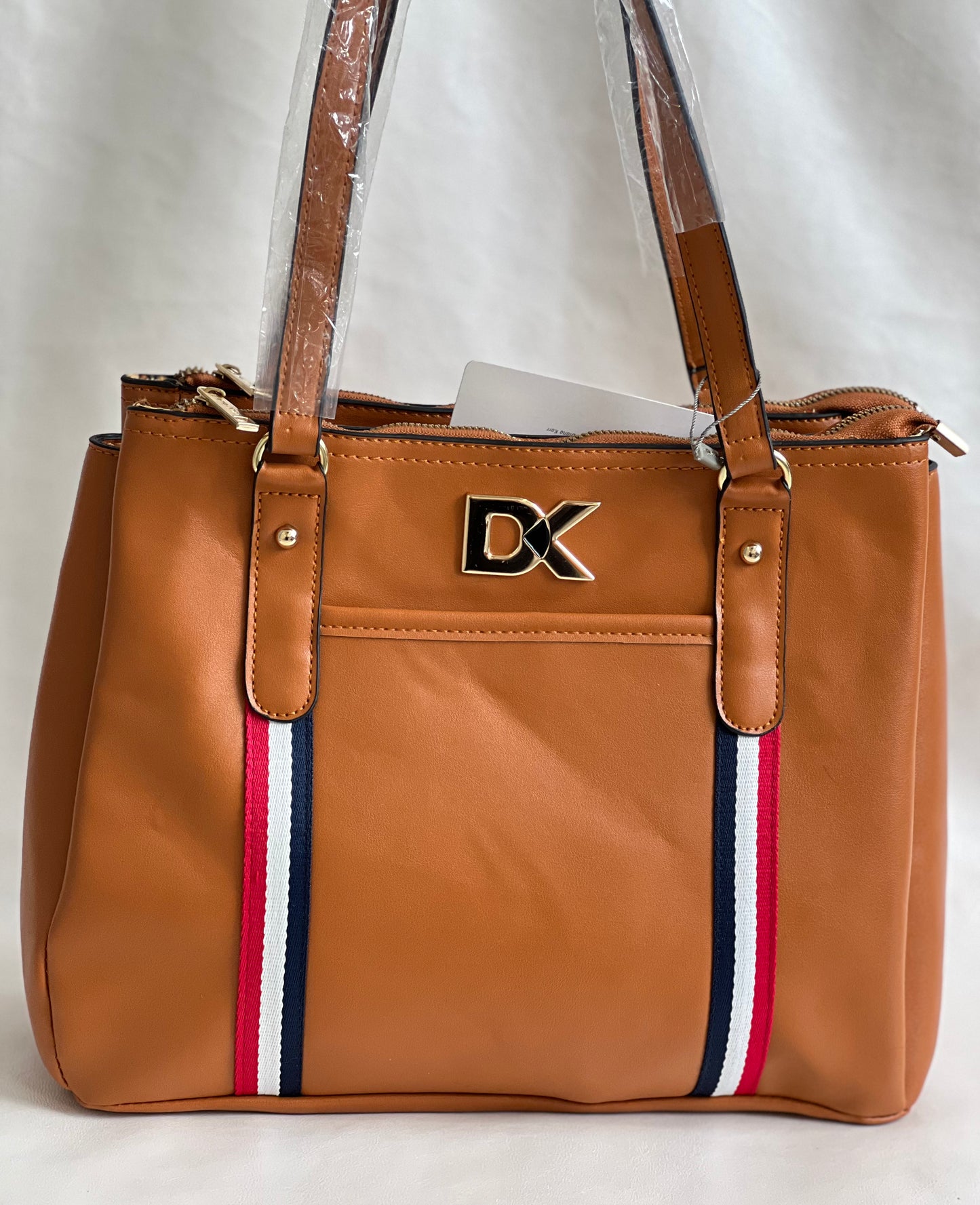 Diana Korr Faux Leather Tan  Color Shoulder Bag