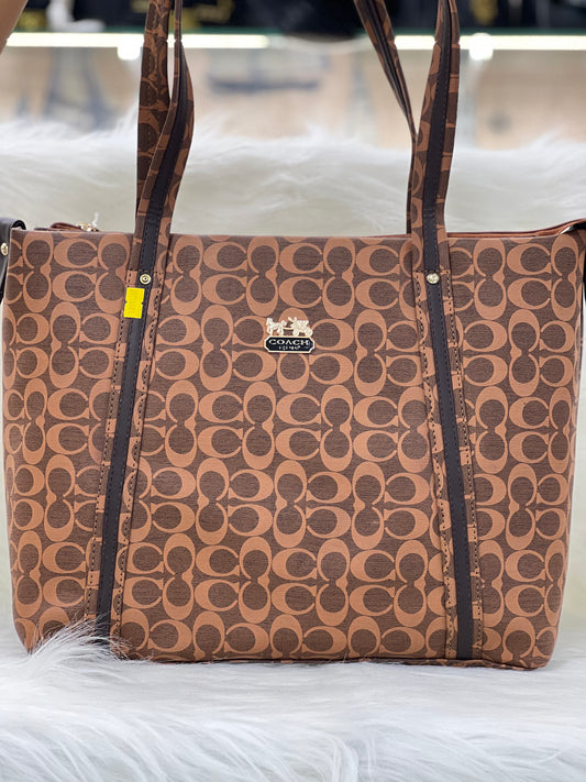 COACH BROWN  CASUAL BAG ( SHOULDER BAG )