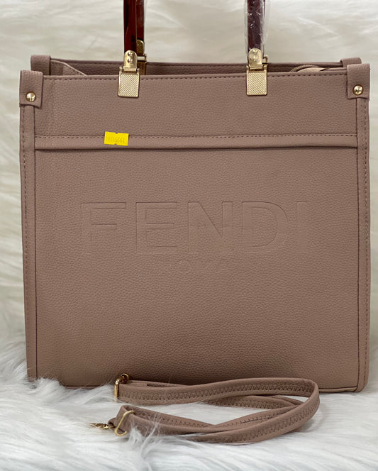 FENDI BEIGE COLOR CASUAL BAG ( HAND BAG & SHOULDER BAG )