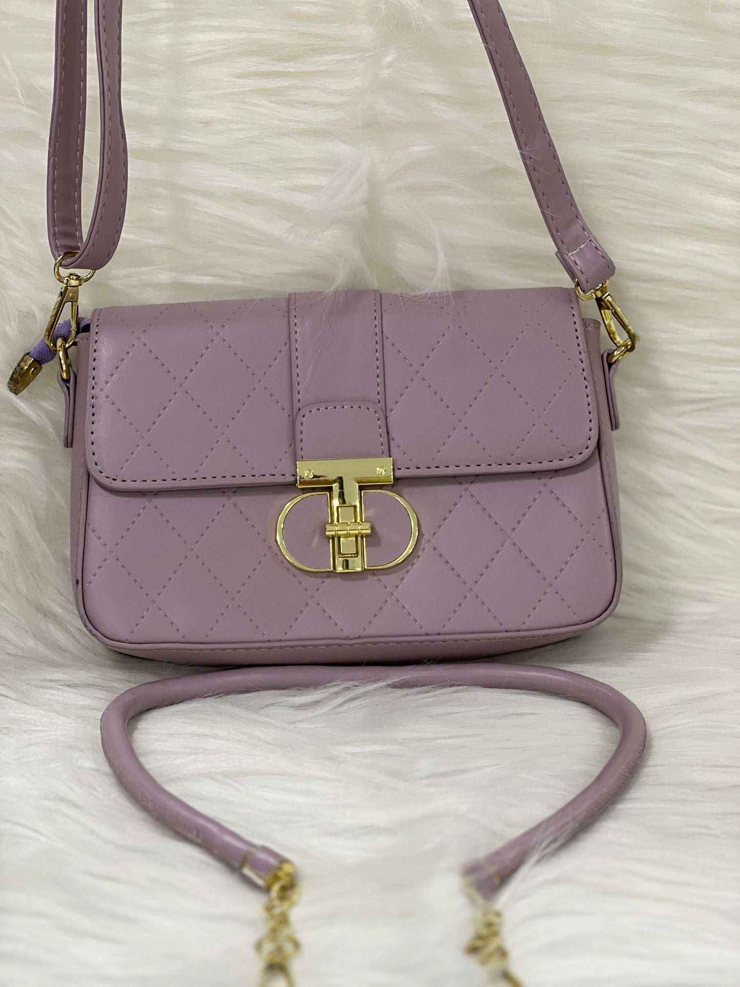 CASUAL BAG LAVENDAR  COLOR SLING BAG