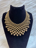 ANTI TARNISH GOLD BEADS STATEMENT CHOKER-WESTERN PARTY WEAR TBS-47