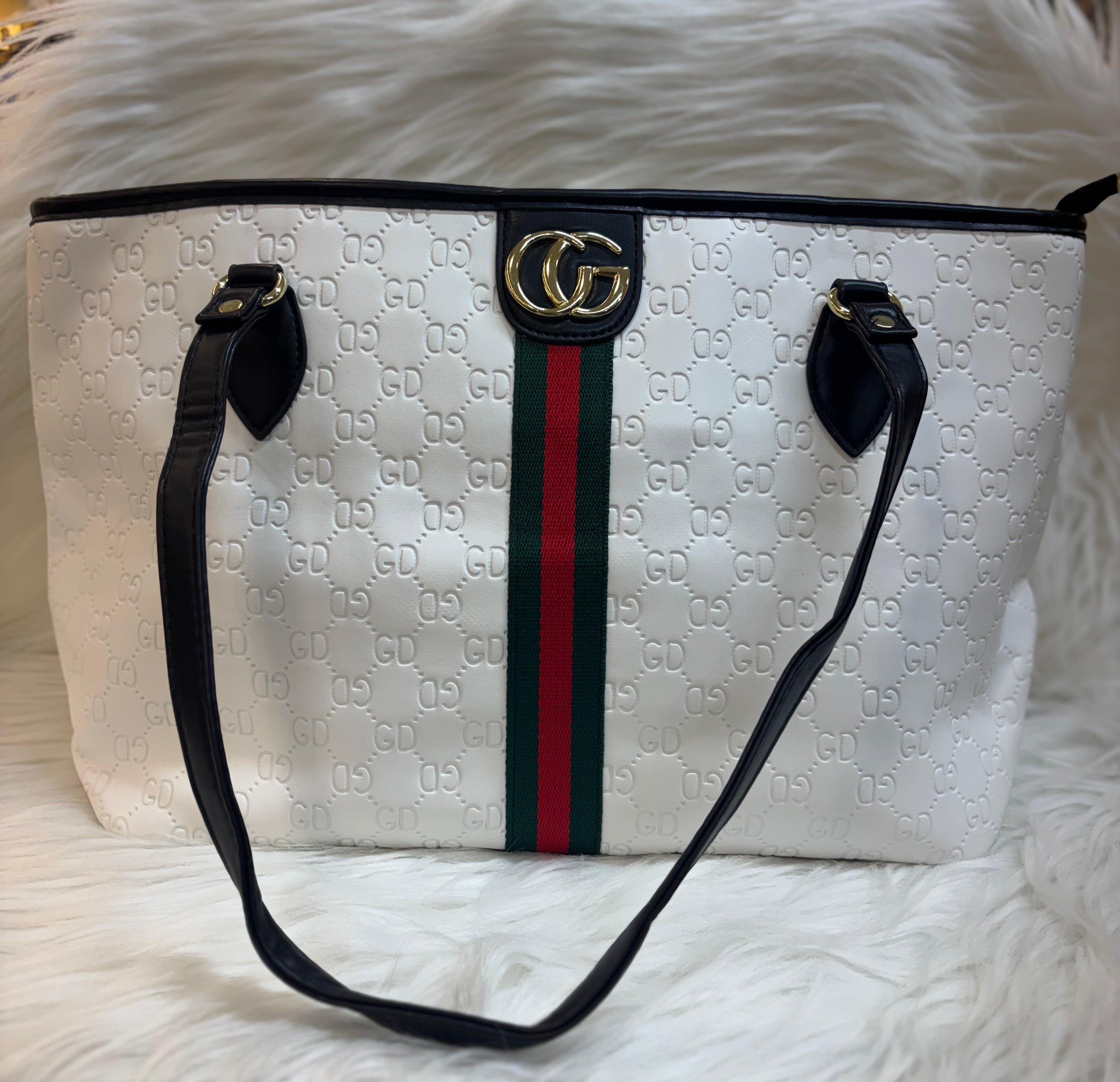 GD IMPRTED TOTE BAG TBS-3# WHITE