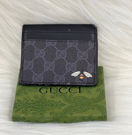 GUCCI Kingsnake print GG Supreme card holder