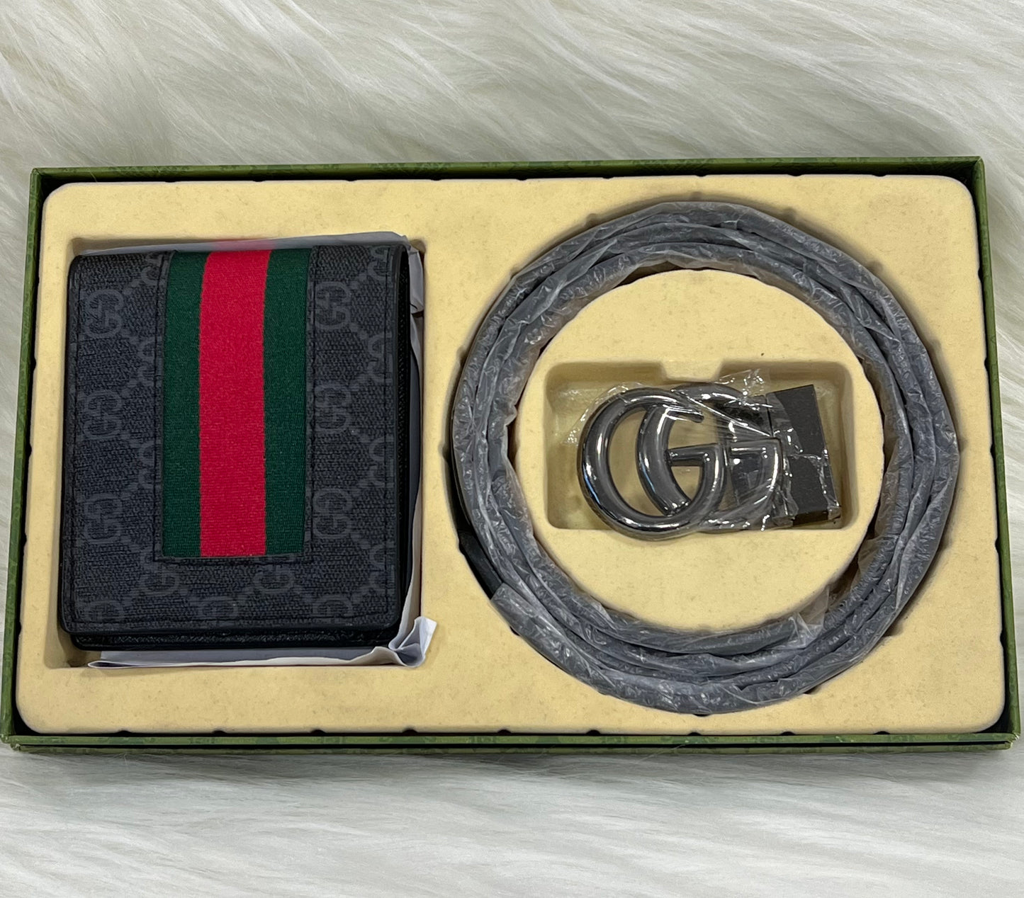 Premium Gucci Belt & Wallet Combo ( With Box )