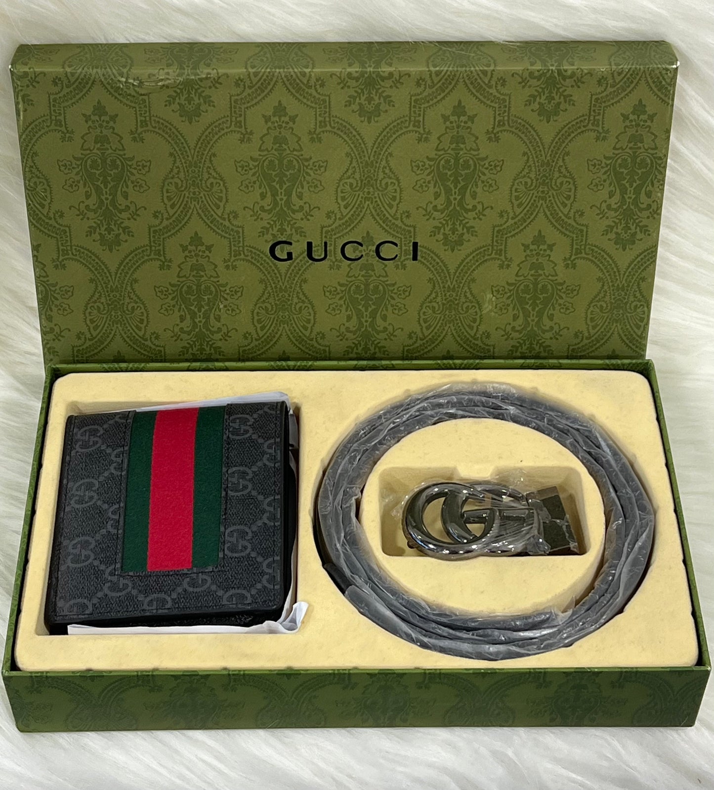 Premium Gucci Belt & Wallet Combo ( With Box )