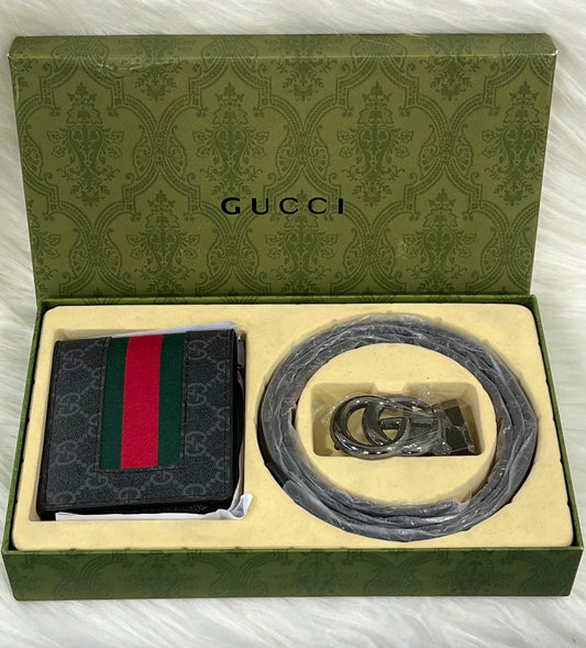 Premium Gucci Belt & Wallet Combo ( With Box )