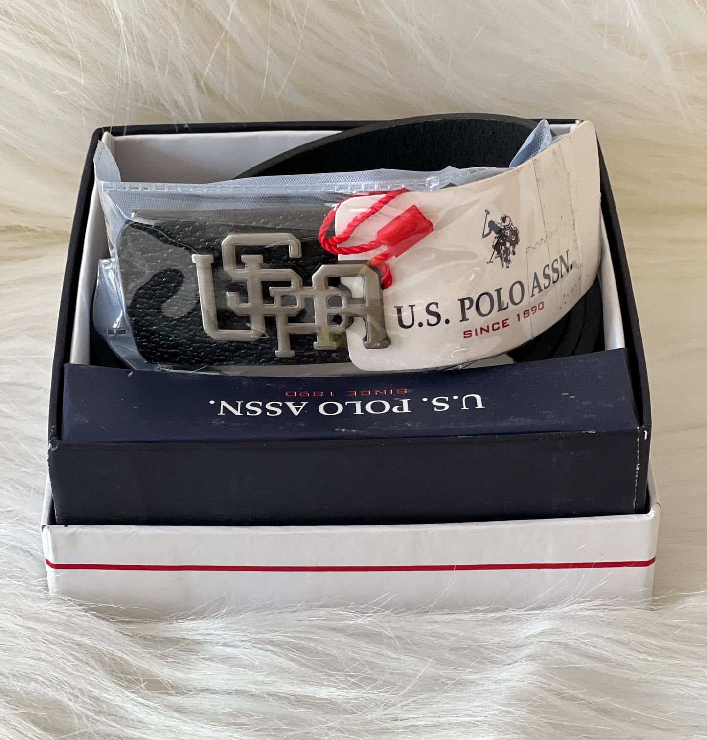 U.S. POLO ASSN. Men's Belt ( With Box )