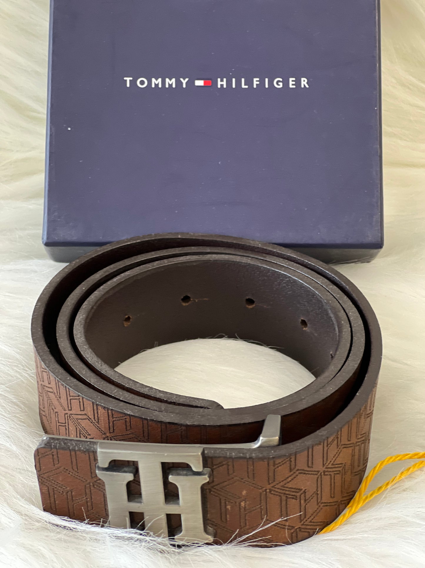 Tommy Hilfiger  Leather Men's Belt ( With Box )