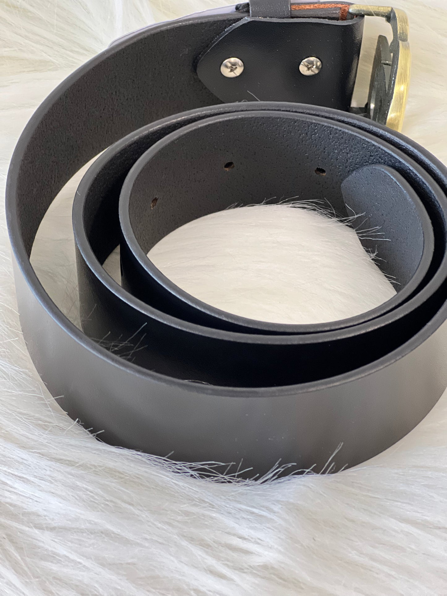 Gucci Gold Logo Buckle Belt