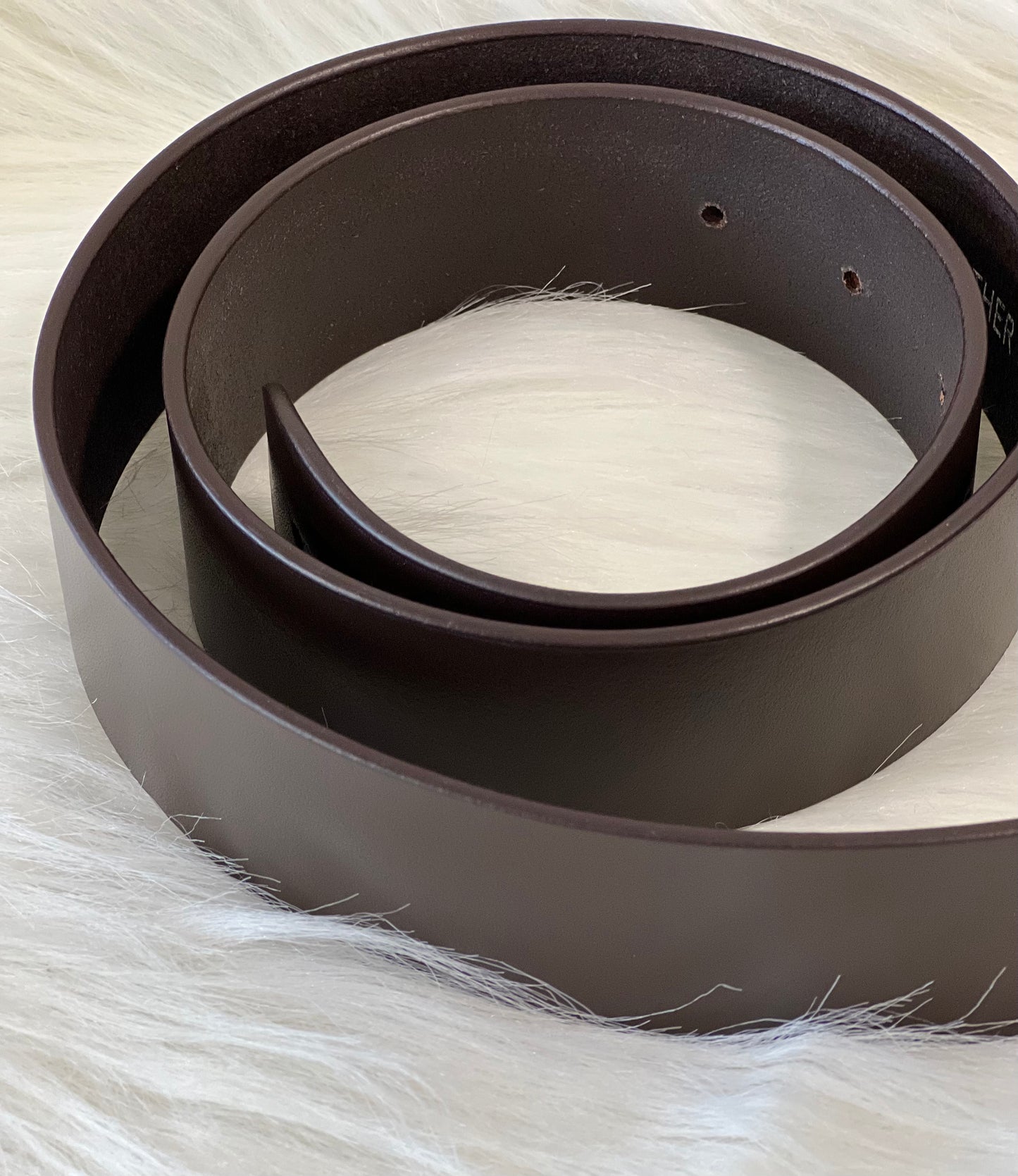 A|X ARMANI EXCHANGE Men's Leather Logo Belt