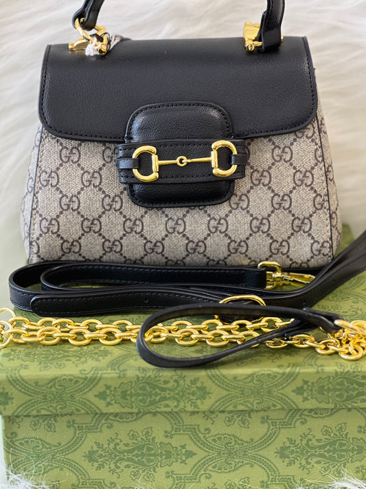GUCCI BLACK SLING BAG ( WITH BOX )