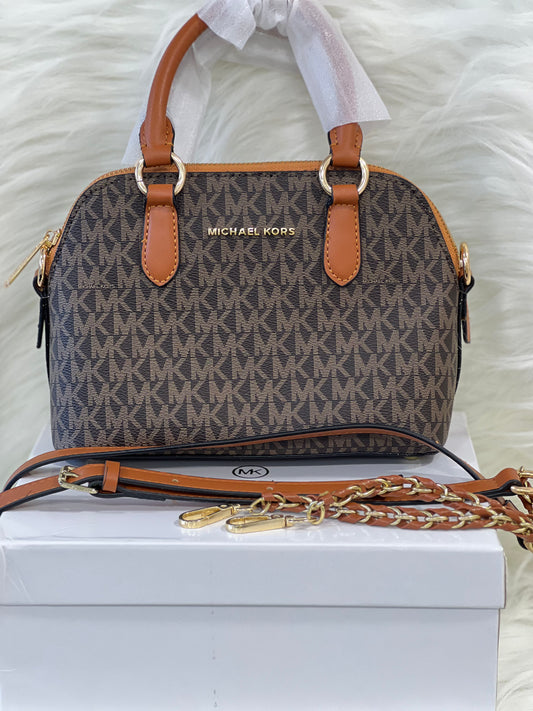 Miichael Kors Coffee Brown Hand Bag( With Box )