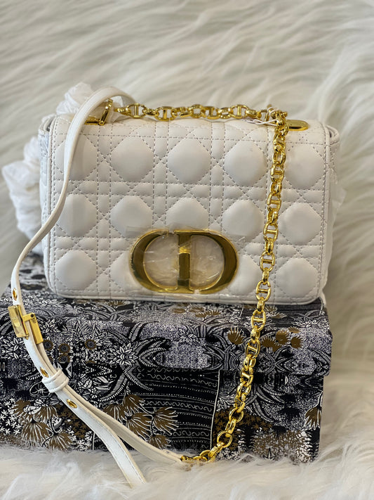 Diior White Sling Bag ( with Box )