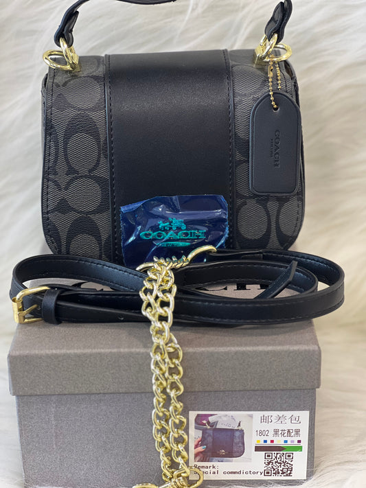 COACH BAG C1802 BLACK ( WITH BOX )