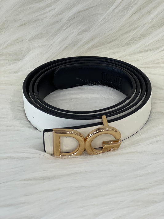 DG logo buckle belt white color ( Without Box )
