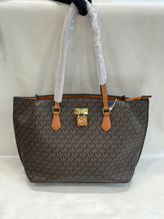 MICHAEL KORS COFFEE BROWN TOTE BAG ( WITHOUT BOX )