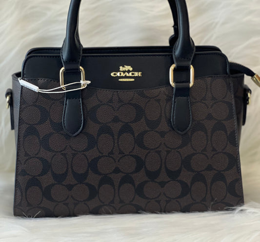 Coach Coffee Black Hand Bag (Without Box)
