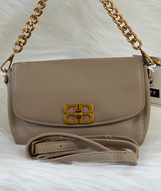 CASUAL BAG DARK BEIGE ( SLING  BAG )