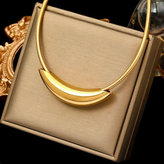 JTBS Trendy Gold-Looking Hasli Necklace