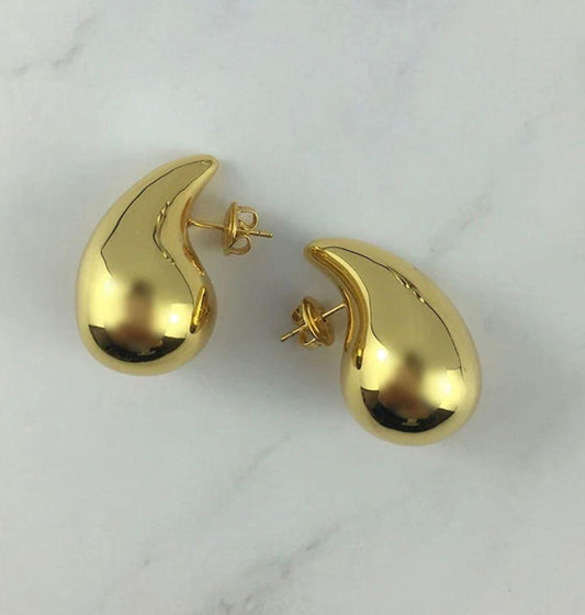 JTBS Shine Crates Eye Catching Anti Tarnish Golden Drop Earrings