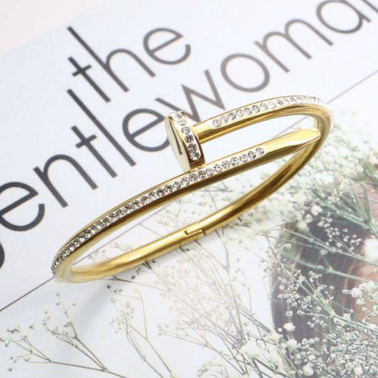 JTBS Gold-Plated Kada Bracelet